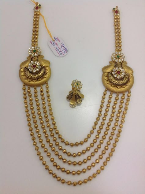 Antique gold jewellery Gold Kardhani Design, Gold Kandora Designs, Mohan Mala Jewellery Gold, Kamarbandh Jewellery Gold, Antique Gold Jewellery, Rani Haar, Antique Necklaces Design, Antique Gold Jewelry Indian, Pretty Jewelry Necklaces