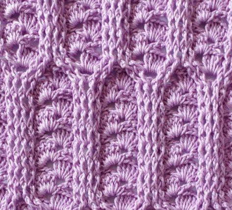 Crochet Tutorial: Textured Shell Stitch Shell Stitch, Chain Stitch, Double Crochet, Crochet Tutorial, Single Crochet, Crochet Stitches, Life Hacks, Shells, Texture