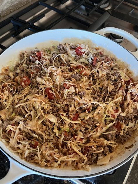 Mexican Cabbage Bowl What To Make With Shredded Cabbage, Taco Cabbage Skillet, Recipes Using Shredded Cabbage, Mexican Cabbage Recipes, Cabbage Bowl Recipe, Recipes With Shredded Cabbage, Cabbage And Hamburger Recipes, Shredded Cabbage Recipes, Mexican Cabbage