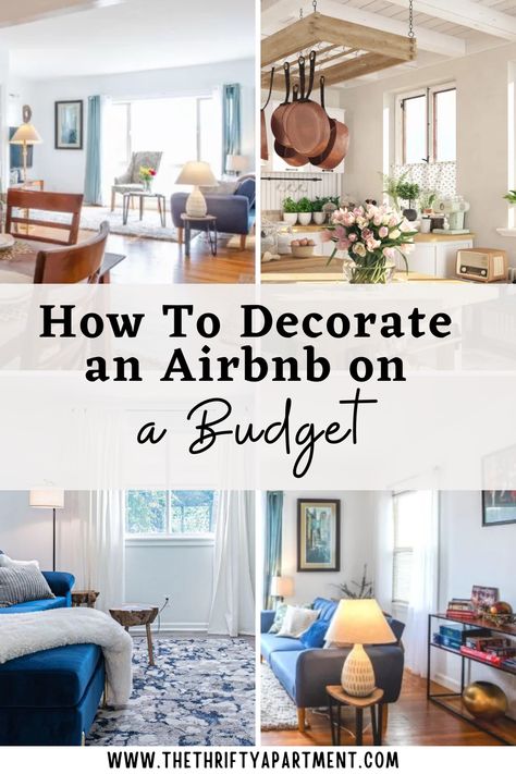 Learn how to decorate an Airbnb on a budget with stylish and affordable ideas to boost your space's appeal! #BudgetDecor #AirbnbTips #HomeDecor #AffordableStyle #AirbnbHosting Country Airbnb Ideas, How To Set Up Airbnb, Rustic Airbnb Ideas, Farmhouse Airbnb Ideas, Furnish Airbnb, Air Bnb Cabin Ideas, Furnishing An Airbnb, Air B N B Decor, Decorating An Airbnb