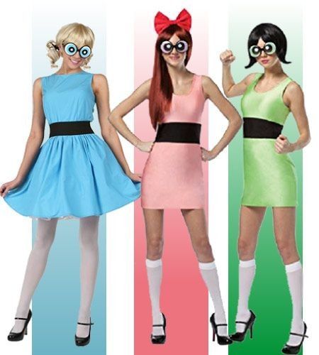 Costume Ideas For Three People, Halloween Costume Ideas For Three, Famous Trios, Costumes For Three People, Best Female Halloween Costumes, Group Halloween Costume Ideas, 3 People Costumes, Powerpuff Girls Costume, Fancy Dress Ideas