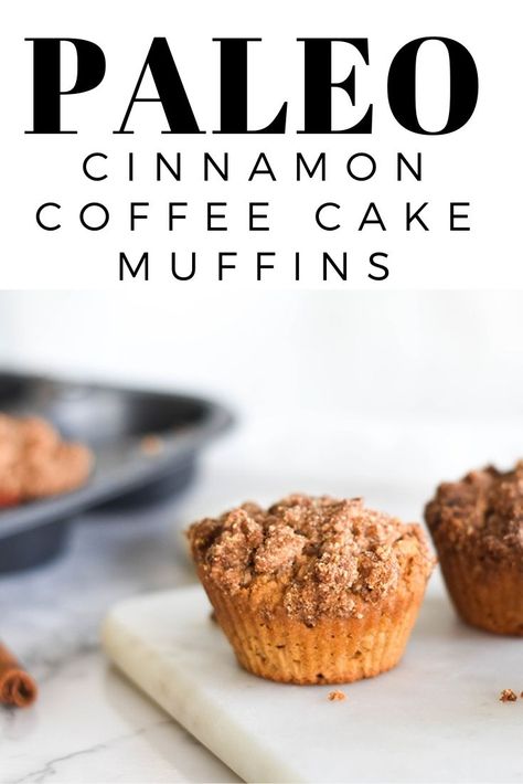 Paleo Cinnamon Coffee Cake Muffins, what more could you want? The moist cake, warm flavors and rich crumb topping can win over the most avid grain eaters. Gluten free, dairy free and free of processed sugar, this recipe is a winner. Cinnamon Coffee Cake Muffins, Paleo Coffee Cake, Dessert Muffins, Fruit Crisp Recipe, Banana Flour, Healthy Dessert Recipes Easy, Sweet Potato Fries Baked, Pumpkin Cream Cheese Muffins, Cinnamon Coffee Cake