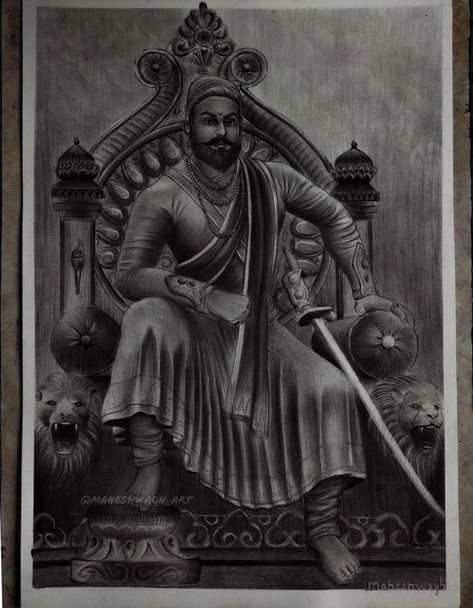 Shivaji maharaj realistic sketch Shivaji Maharaj Realistic Sketch, Shivaji Maharaj Sketch, Shivaji Maharaj Drawing, Saraswati Picture, Pencil Drawing Images, Realistic Sketch, Shivaji Maharaj, Pencil Sketch Images, Beautiful Sketches