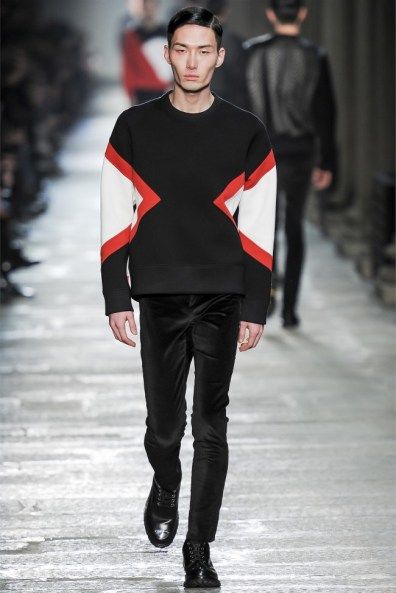 neil-barrett-fall12 Color Block Sweatshirt, Neil Barrett, Milan Fashion, Milan Fashion Week, Color Blocking, Milan, Normcore, Fashion Week, Fall Winter