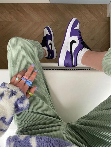 Purple Jordan Aesthetic, Purple Jordans Outfit, Jordan Low Outfit, Air Jordan 1 Low Purple, Court Purple Jordan 1, Jordan 1 Low Purple, Air Jordan 1 Low Outfit, Jordan 1 Low Outfit, Air Jordan 1 Low Court Purple