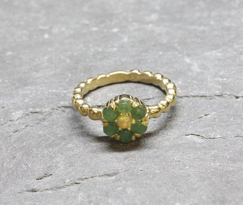 Emerald ring vintage antique