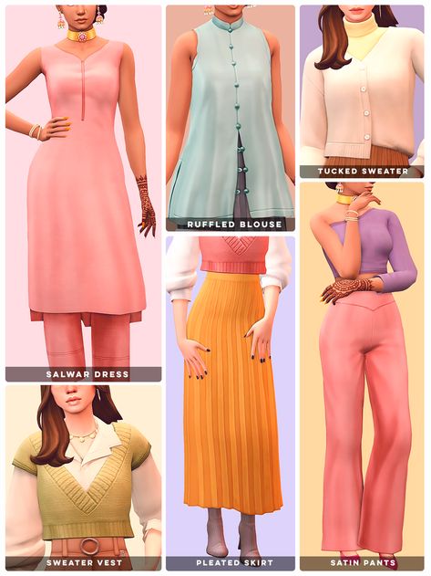 Sims 4 Add Ons, Indian Maxi, Pelo Sims, Sims 4 Mm Cc, Sims 4 Gameplay, Sims 4 Mm, Sims4 Clothes, Sims 4 Cc Packs, Sims 4 Collections