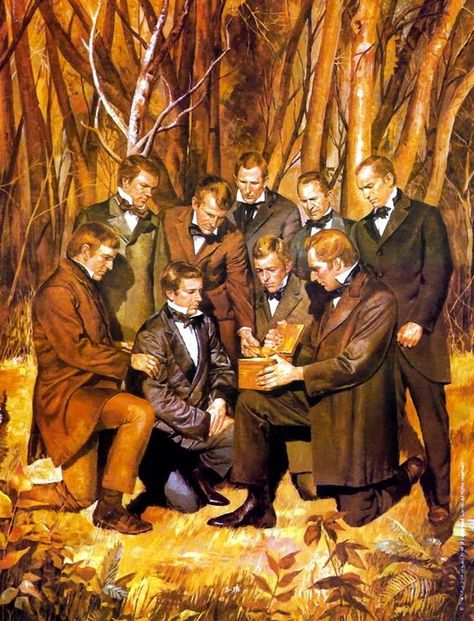 The eight witnesses, whose testimonies are in the front of each Book of Mormon, testified that they had seen, felt, and held the plates, therefore being physical witnesses. Seminary Lds, Lds Pictures, Mormon History, Lds Artwork, Lds Church History, Lds Seminary, Mormon Art, Lds Scriptures, Church Pictures