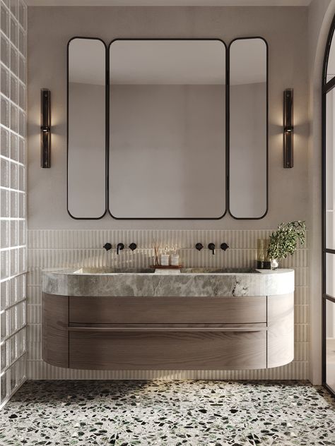 Bathroom 2023 :: Behance Townhome Bathroom, Advertising Agency Office, Luxury Minimalism, Bathroom 2023, Agency Office, Washroom Design, Architecture Visualization, Advertising Agency, Toilets