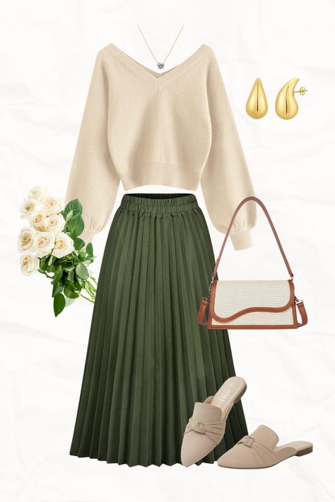 Summer Outfits Dressy Classy, Christian Outfits For Women, Modest Church Outfits, Modest Fall Outfits, Modesty Outfits, Cute Modest Outfits, Look Older, Church Outfits, Midi Skirts