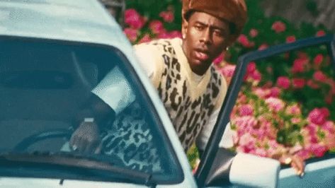 Tyler The Creator Gif, Middle Childhood, Tyler The Creator Wallpaper, Am I In Love, Gap Teeth, Girl In Red, Music Collage, Banner Gif, T Baby