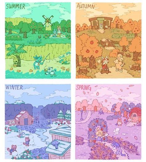 Kawaii Animal Crossing, Acnl Art, Camping Drawing, Different Pictures, Ac New Leaf, Animal Crossing Fan Art, Animal Crossing Memes, Teal Art, Animal Crossing Pocket Camp