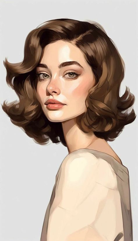 Digital Art Face, Digital Portrait Illustration, Female Art Painting, Digital Portrait Art, Digital Painting Tutorials, Digital Art Illustration, Portraits From Photos, Digital Art Girl, Beautiful Fantasy Art