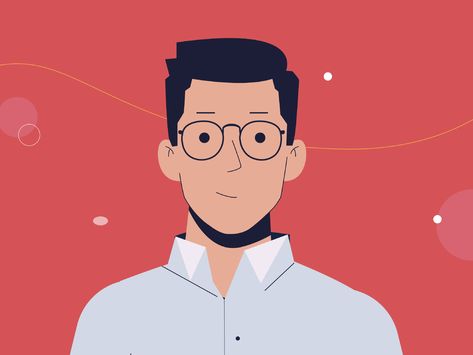 Smart Men by Dayā Design Man With Glasses Drawing, Man Illustration Character, Character Illustration Male, Man Character Illustration, Super Hero Illustration, Man Character Design, Boy Animation, Smart Illustration, Vector Character Illustration