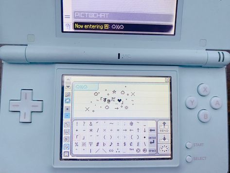 Blue Nintendo Aesthetic, Pictochat Aesthetic Blue, Pictochat Blue, Blue Pictochat, Gaming Blue Aesthetic, Ds Lite Aesthetic, Blue Gamer Aesthetic, Ds Pictochat, Blue Cutecore