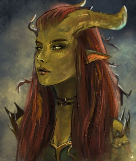 Elf Woman, Spirit Magic, Dark Creatures, Monster Characters, Dnd Monsters, Fantasy Portraits, Fantasy Races, Forest Nature, Concept Art Character