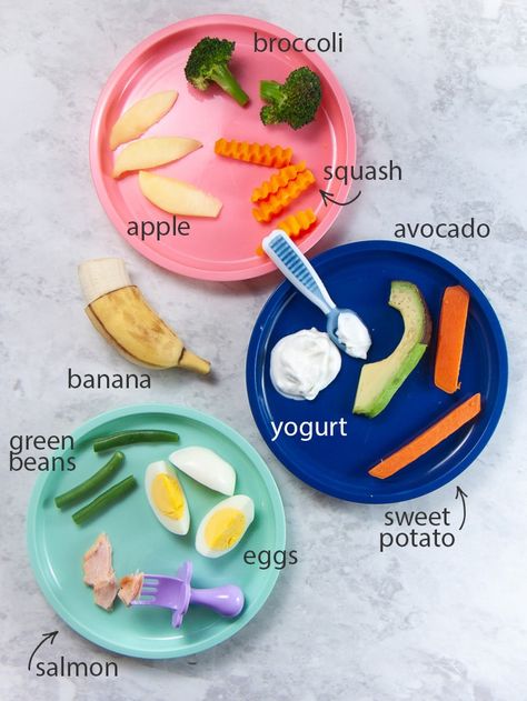 10 Best First Foods for Baby (purees or baby-led weaning) - Baby Foode Best First Foods For Baby, Led Weaning First Foods, First Foods For Baby, Baby Weaning Foods, Baby Purees, Foods For Baby, Baby Led Weaning First Foods, Baby Solid Food, Weaning Foods