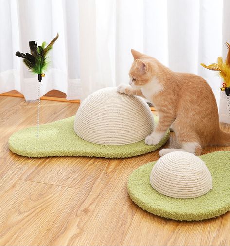 Avocado Poached Egg, Avocado Design, Cat Bedroom, Pet Corner, Cat Playground, Cat Scratchers, Poached Egg, Unique Decoration, Cat Claws