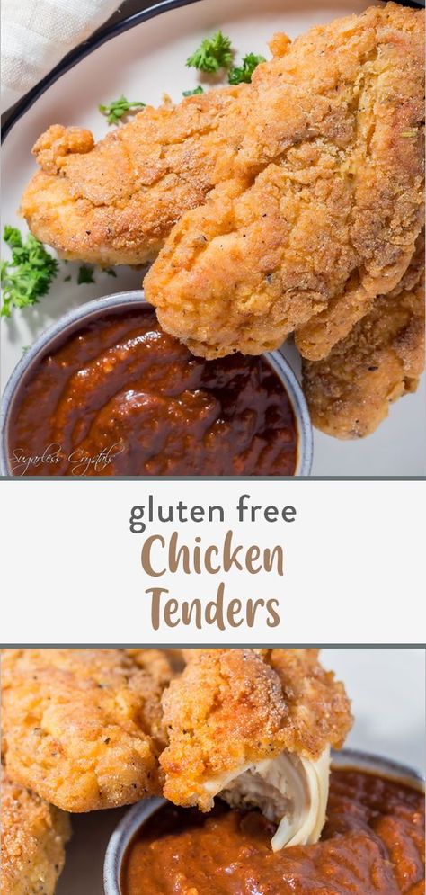 Rice Flour Chicken Tenders, Chicken Tenders Gluten Free, Gluten Free Chicken Fingers, Gluten Free Chicken Tenders, Gluten Free Fried Chicken, Quick Keto Meals, Chicken Strip Recipes, Gluten Free Chicken Recipes, Lactose Free Diet