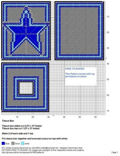 Dallas Cowboys Plastic Canvas Patterns, Plastic Canvas Tissue Box Cover Patterns Free, Tissue Box Crafts, Plastic Canvas Box Patterns, Plastic Canvas Books, Kleenex Box Cover, Plastic Canvas Coasters, Plastic Canvas Stitches, Sport Canvas