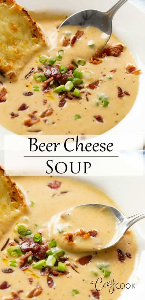 Bacon Beer Cheese Soup With Chicken, Beer Cheese Soup Crockpot, Easy Beer Cheese Soup, Beer Cheddar Soup, Beer Cheese Soup Recipes, Warming Soups, Beer Soup, Beer Cheese Soup, Salad Shop