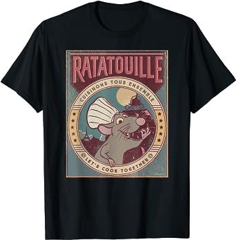 Ratatouille Shirt, Paris Tee, Disney And Pixar, Paris T Shirt, Novelty Clothing, T Shirt Image, Cooking Together, Disney Outfits, Shirts For Women