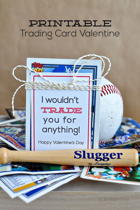 Trading Card Valentine Clever Valentines, Baseball Valentine, Valentines Bricolage, Valentine's Day Printables, Valentines Printables Free, My Funny Valentine, Free Valentine, Birthday Card Printable, Saint Valentine