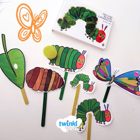 Did you know we have some lovely puppet printables to support your storytelling? Including these 'Very Hungry Caterpillar' puppets.   Thank you very much to @the.jones.way for sharing your storytime plat prompts with us on Instagram.   https://www.twinkl.co.uk/l/aexmd The Very Hungry Caterpillar Puppets, Hungry Caterpillar Activities Printable, The Very Hungry Caterpillar Story Props, Hungry Caterpillar Story Props, The Hungry Caterpillar Activities, Hungry Caterpillar Puppet, The Very Hungry Caterpillar Printables, The Very Hungry Caterpillar Crafts, Caterpillar Puppet