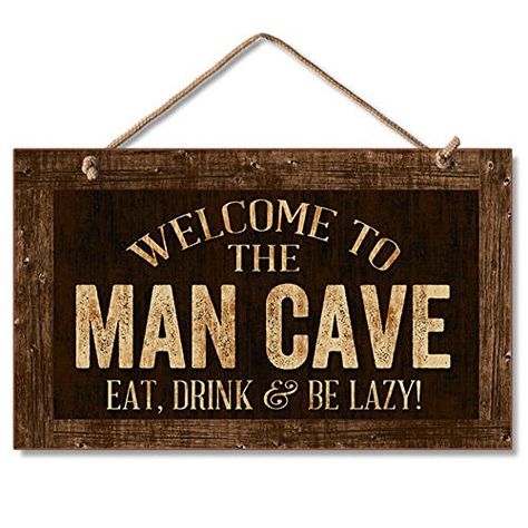 Man Cave Games, Ultimate Man Cave, Man Cave Room, Man Cave Basement, Man Cave Wall Art, Man Cave Wall, Man Cave Home Bar, Man Cave Signs, Sign Man