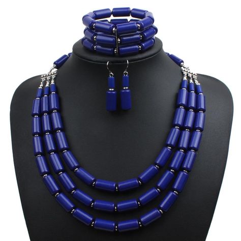 Material: Plastic/Resin Fashion Element: Round Style: New Chinese Style Indian Jewelry Set, African Necklace, Statement Bib Necklace, Cartilage Earrings Hoop, Crescent Moon Earrings, Indian Jewelry Sets, Women's Jewelry Sets, Beaded Statement Necklace, Necklace Box