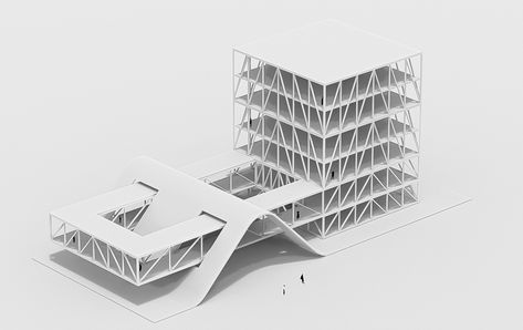 Consept modelling Curve Building, Concept Model, Building Model, Model Design, Architecture, Building, Quick Saves, Design