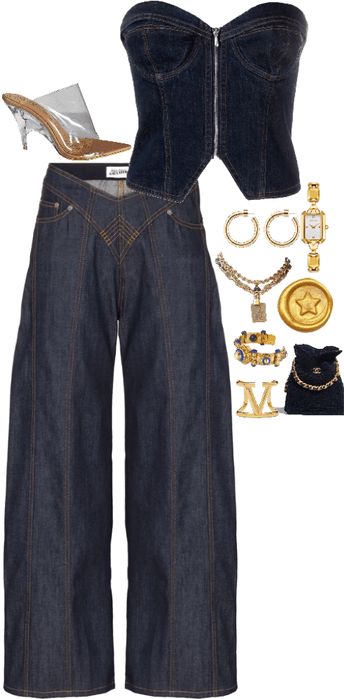 Dr Interview Outfits, Fame Dr Interview Outfits, Fame Dr Interview, Fame Dr Outfits Interview, Fame Dr Outfits, Interview Outfits Women, 90s Inspired Outfits, Denim Outfits, Denim Corset