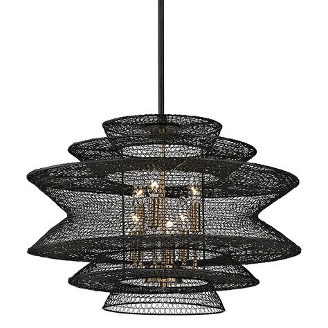 Width/Diameter: 23"Height: 16.75"Min - Max Height: 24.75" - 66.75" Backplate/Canopy/Base: 6"Number of Lamps: 6Wattage: 60w ea.Socket Type: E12 Candelabra BaseSpec SheetAssembly & Mounting Instructions*This item is excluded from sale events and not available for additional discounting or promotional offers. Bronze Pendant Light, Modern Lanterns, Troy Lighting, Geometric Chandelier, Bronze Pendant, Hudson Valley Lighting, Burke Decor, How To Make Light, Picture Light