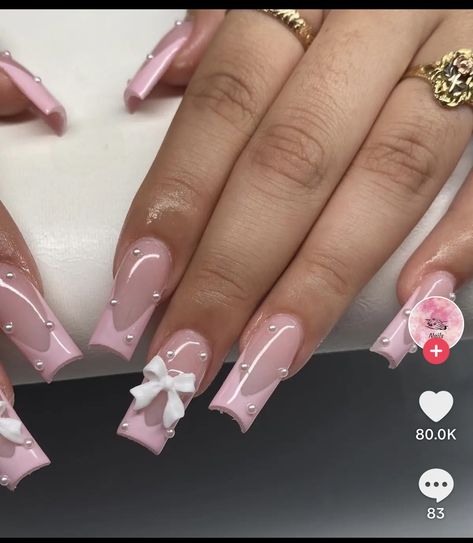 Girly Acrylic Nails, Simple Acrylic Nails, Unique Acrylic Nails, Long Square Acrylic Nails, Acrylic Nails Coffin Short, Short Acrylic Nails Designs, Pink Acrylic Nails, Square Acrylic Nails, Fire Nails