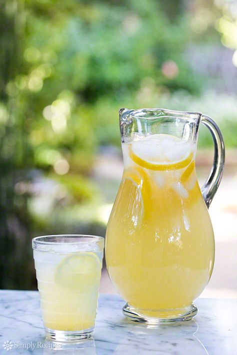 Perfect Lemonade ~ Simple and easy method for perfect lemonade every time! With simple syrup and fresh lemon juice. ~ SimplyRecipes.com Homemade Electrolyte Drink, How To Make Lemonade, Canned Juice, Lemon Diet, Make Simple Syrup, Lemon Drink, Lemon Lemonade, Fresh Lemonade, Lemonade Recipe