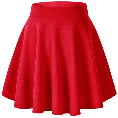 Women's Basic Solid Versatile Stretchy Flared Casual Mini Skater Skirt ($8.65) ❤ liked on Polyvore featuring skirts, mini skirts, red skirt, mini flare skirt, skater skirts, stretch skirts and stretch mini skirt Super Mario Kostüm, Mode Monochrome, Mini Circle Skirt, Red Skater Skirt, Blue Skater Skirt, Flared Skater Skirt, Short Black Skirt, Red Flare, Mini Skater Skirt