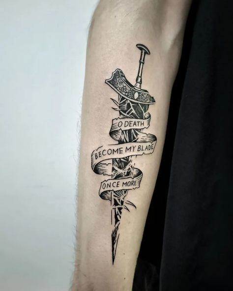 Elden Ring, tattoo ideas Warhammer 40k Tattoo Sleeve, Path Of Exile Tattoo, Small Tatoos Arms For Men, Maliketh Elden Ring Tattoo, Arthur Morgan Tattoo Ideas, Fantasy Tattoos Magic, Maliketh Tattoo, Red Rising Tattoo, Mens Dragon Tattoo