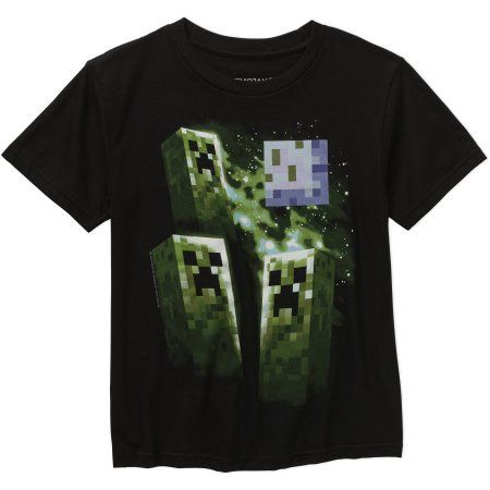 Minecraft Creeper Boys Graphic Tee Minecraft Shirts, Minecraft Tshirt, Moon Graphic, Moon T Shirt, Boys Graphic Tee, Kids Clothes Boys, Blue T, Creepers, Boys Shirts