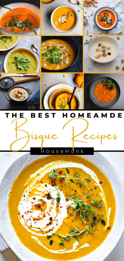 Bisque Recipes, Creamy Cabbage, Dinner Soup Recipes, Pumpkin Bisque, Bisque Soup Recipes, Gourmet Soup, Creamy Soup Recipes, Seafood Meals, French Soup