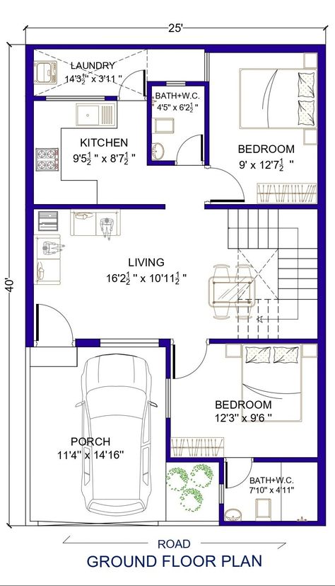 House Plans 28x60 House Plans, 1000 Sq Ft House Plans Indian, 25 X 40 House Plans, 1000sq Ft House Plans, 2bhk Plan, 2 Bhk House Plan, 1200 Sq Ft House Plans, 1000 Sq Ft House Plans, Architect Model