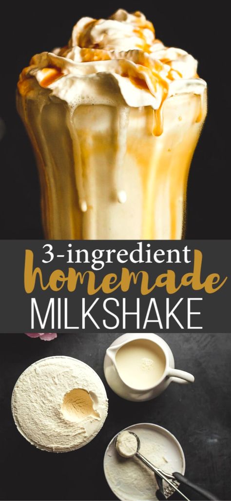 Easy Milkshakes 3 Ingredients, Best Vanilla Milkshake Recipe, Easy Homemade Milkshakes, Blendjet Milkshake Recipe, Shake Recipes Ice Cream, Easy Milkshake Recipe 3 Ingredients, Home Made Milkshakes, Milk Shakes Recipes, Milk Shakes Recipes Easy