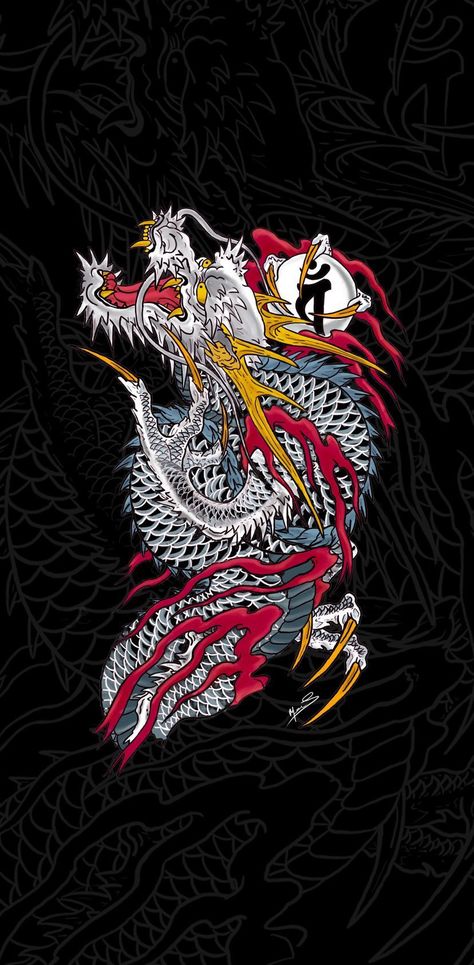 Dragon Of Dojima Tattoo, Yakuza Dragon Wallpaper, Ryu Ga Gotoku Wallpaper, Yakuza Wallpaper Iphone, Kiryu Kazuma Tattoo, Like A Dragon Yakuza, Japanese Yakuza Aesthetic, Dragon Tattoo Wallpaper, Yakuza Wallpaper