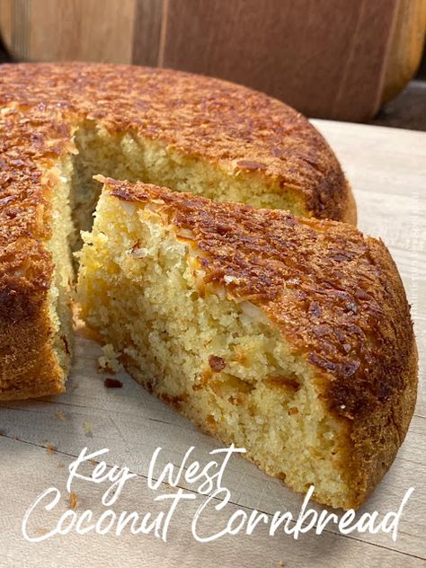 Coconut Cornbread, White Almond Cakes, Coconut Bread Recipe, Oven Baked Ribs, Bread Pull Apart Recipes, Asparagus Bacon, Baked Ribs, Coconut Bread, Coconut Desserts