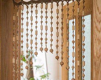 Window CurtainBeaded Door CurtainHanging Door BeadsBohemian | Etsy Bead Door Curtain, Bead Door, Hanging Door Beads, Beaded Curtains Doorway, Beaded Door, Beaded Door Curtains, Door Beads, String Curtains, Beaded Curtain