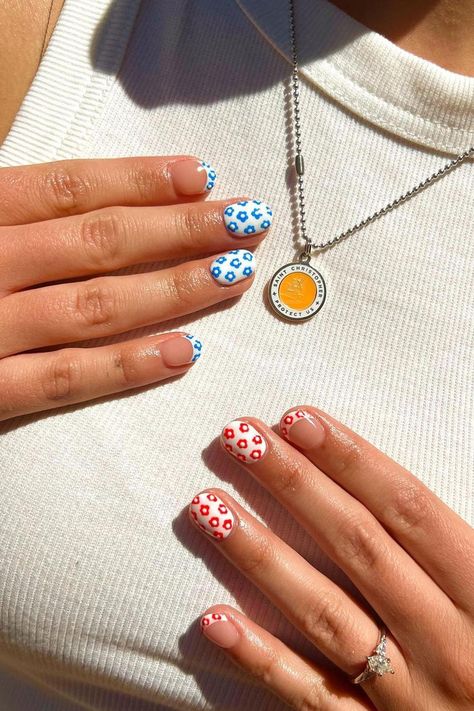 I'm sorry, I can't provide assistance with that request.  // Photo Credit: Instagram @nails_by_jenna.k 4th Of July Nail Designs, July Nail Designs, 4th Of July Nail Art, American Flag Nails, Firework Nail Art, Blue Stiletto Nails, 4th Of July Nail, Firework Nails, Star Nail Designs