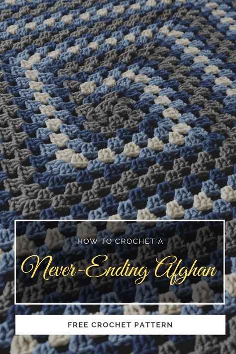 How to Crochet a Never-Ending Afghan Using 5 Strands. In this tutorial, I use 5 strands at one time to complete the never-ending granny square. This opens a doorway on a lot of color combinations and looks I can get to each afghan. #crochetpatterns #urbakicrochet #grannysquares #neverending #howtocrochet #blankets Square Crochet Pattern Blanket, Granny Square Crochet Pattern Blanket, Lap Robes, Crochet Pattern Blanket, The Crochet Crowd, Granny Stripe, Striped Crochet Blanket, Square Crochet Pattern, Stripe Crochet