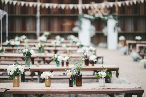 Beer Garden Wedding Receptions, Brewery Wedding Reception, Beer Garden Wedding, Beer Garden Party, Picnic Table Wedding, Garden Wedding Venues, Waterfall Elopement, Rehearsal Dinner Decorations, Beer Wedding