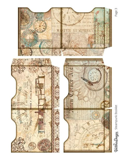 Ephemera Folder, Journal Envelope, Steampunk Journal, Steampunk Scrapbook, Envelope Template Printable, Journal Pockets, Handmade Journals Diy, Papel Vintage, Free Printable Stationery