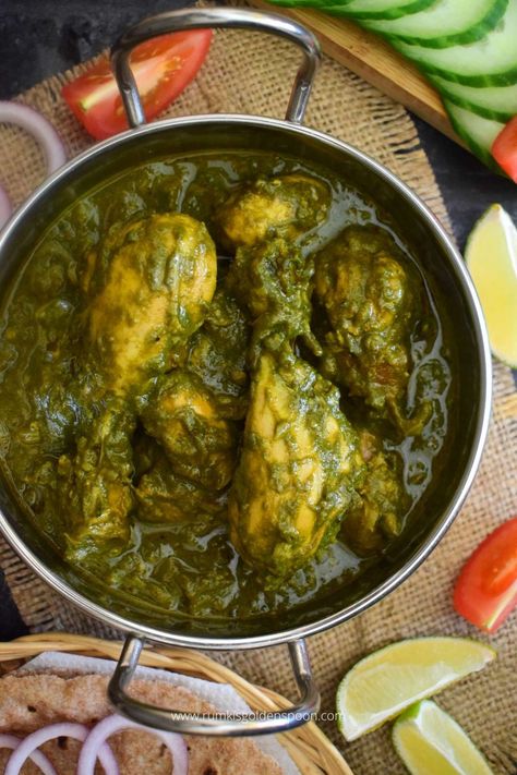 Palak chicken curry | Spinach chicken curry | Chicken saag recipe Saag Chicken Curry, Palak Chicken Recipe Indian, Chicken Saag Recipe, Palak Chicken Recipe, Curry Spinach, Saag Chicken, Chicken Saag, Chicken Curry Recipes, Palak Chicken