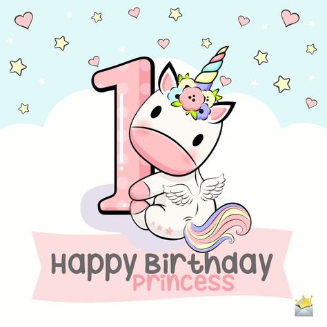 Birthday For 1 Year, Happy Birthday 1 Year, Happy 1st Birthday Wishes, Birthday Wishes Girl, 1st Birthday Wishes, Birthday Wishes For Kids, Happy Birthday Princess, Birthday Card Sayings, Happy 1st Birthday